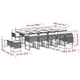 Garten-Esszimmer-Set mit 15-teiligen Kissen aus hellem grauem Kunst-Rattan. von , Gartensets - Ref: Foro24-3278122, Preis: 87...