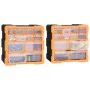 Organizer mit mehreren Schubladen, 12 Schubladen, 2 Stück, 26,5 x 16 x 26 cm von vidaXL, Werkzeugkästen - Ref: Foro24-147581,...