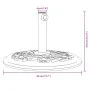 Base de sombrilla semicircular para palos de Ø38/48 mm 12 kg by , Umbrella bases - Ref: Foro24-4007971, Price: 38,51 €, Disco...