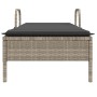 Tumbona con ruedas y cojín ratán sintético gris claro by , Loungers - Ref: Foro24-368313, Price: 163,86 €, Discount: %