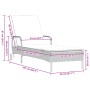 Tumbona con ruedas y cojín ratán sintético gris claro by , Loungers - Ref: Foro24-368313, Price: 163,86 €, Discount: %