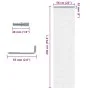 Mosquitera de cadena para puerta aluminio 56x202 cm by , Mosquito nets for windows - Ref: Foro24-4010007, Price: 51,81 €, Dis...