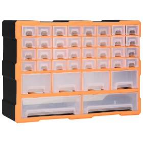 Organizador multicajones con 40 cajones 52x16x37,5 cm