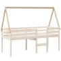 Solid pine wood children's bed frame 199x95.5x88 cm by , Accessories for beds and slatted bases - Ref: Foro24-846952, Price: ...