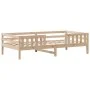 Solid pine wood bed frame 90x200 cm by , Beds and slatted bases - Ref: Foro24-846973, Price: 129,95 €, Discount: %