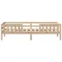 Solid pine wood bed frame 90x200 cm by , Beds and slatted bases - Ref: Foro24-846973, Price: 129,95 €, Discount: %