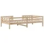 Solid pine wood bed frame 90x200 cm by , Beds and slatted bases - Ref: Foro24-846973, Price: 129,95 €, Discount: %