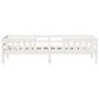 Solid white pine wood bed frame 100x200 cm by , Beds and slatted bases - Ref: Foro24-846971, Price: 132,10 €, Discount: %