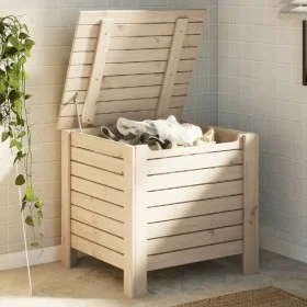 Caja de almacenaje con tapa RANA madera maciza pino 60x49x54 cm by , Storage trunks - Ref: Foro24-4002319, Price: 73,85 €, Di...