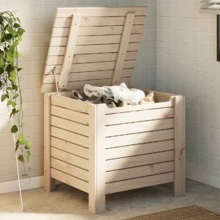 Caja de almacenaje con tapa RANA madera maciza pino 60x49x54 cm by , Storage trunks - Ref: Foro24-4002319, Price: 74,77 €, Di...
