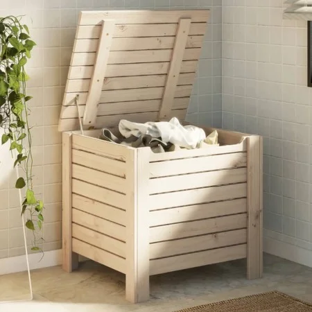 Caja de almacenaje con tapa RANA madera maciza pino 60x49x54 cm by , Storage trunks - Ref: Foro24-4002319, Price: 73,85 €, Di...