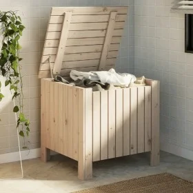 Caja de almacenaje con tapa RANA madera maciza pino 60x49x54 cm by , Storage trunks - Ref: Foro24-4002327, Price: 73,46 €, Di...