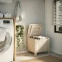 Caja de almacenaje con tapa RANA madera maciza pino 60x49x54 cm by , Storage trunks - Ref: Foro24-4002327, Price: 73,46 €, Di...
