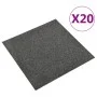 Carpet floor tiles 20 pcs 5m² 50x50cm anthracite gray by vidaXL, Floors and carpets - Ref: Foro24-147309, Price: 112,64 €, Di...
