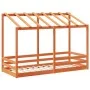 Techo de cama infantil madera maciza marrón 75x190 cm de , Camas y somieres - Ref: Foro24-847011, Precio: 123,75 €, Descuento: %