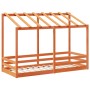 Techo de cama infantil madera maciza marrón 75x190 cm de , Camas y somieres - Ref: Foro24-847011, Precio: 124,88 €, Descuento: %