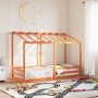 Techo de cama infantil madera maciza marrón 75x190 cm de , Camas y somieres - Ref: Foro24-847011, Precio: 124,88 €, Descuento: %