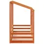 Techo de cama infantil madera maciza marrón 75x190 cm de , Camas y somieres - Ref: Foro24-847011, Precio: 123,75 €, Descuento: %