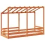 Techo de cama infantil madera maciza marrón 75x190 cm de , Camas y somieres - Ref: Foro24-847011, Precio: 123,75 €, Descuento: %