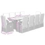 Set de comedor de jardín 11 pzas y cojines ratán sintético gris by , Garden sets - Ref: Foro24-3277596, Price: 1,00 €, Discou...