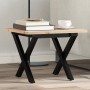 Massivholz-Kiefer- und Stahlrahmen-Couchtisch 50x50x35 cm von , Küchen- und Esstische - Ref: Foro24-3282681, Preis: 59,44 €, ...