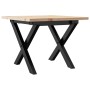 Massivholz-Kiefer- und Stahlrahmen-Couchtisch 50x50x35 cm von , Küchen- und Esstische - Ref: Foro24-3282681, Preis: 59,44 €, ...