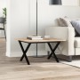 Massivholz-Kiefer- und Stahlrahmen-Couchtisch 70x70x40 cm von , Küchen- und Esstische - Ref: Foro24-3282683, Preis: 67,29 €, ...