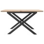 Massivholz-Kiefer- und Stahlrahmen-Couchtisch 70x70x40 cm von , Küchen- und Esstische - Ref: Foro24-3282683, Preis: 67,29 €, ...