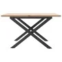 Massivholz-Kiefer- und Stahlrahmen-Couchtisch 70x70x40 cm von , Küchen- und Esstische - Ref: Foro24-3282683, Preis: 66,33 €, ...