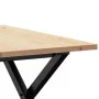 Massivholz-Kiefer- und Stahlrahmen-Couchtisch 70x70x40 cm von , Küchen- und Esstische - Ref: Foro24-3282683, Preis: 66,33 €, ...