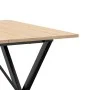 Mesa de comedor marco X madera maciza pino y acero 80x80x75 cm de , Mesas de cocina y de comedor - Ref: Foro24-3282695, Preci...