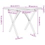 Esstisch mit massivem Kiefernholz- und Stahlrahmen 80x80x75 cm. von , Küchen- und Esstische - Ref: Foro24-3282695, Preis: 77,...