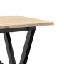 Mesa de comedor marco X madera maciza pino y acero 100x50x75cm de , Mesas de cocina y de comedor - Ref: Foro24-3282697, Preci...