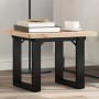Massivholz-Kiefer- und Stahlrahmen-Couchtisch, 50x50x35,5 cm. von , Küchen- und Esstische - Ref: Foro24-3282725, Preis: 63,44...