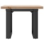 Massivholz-Kiefer- und Stahlrahmen-Couchtisch, 50x50x35,5 cm. von , Küchen- und Esstische - Ref: Foro24-3282725, Preis: 63,44...