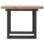Massivholz-Kiefer- und Stahlrahmen-Couchtisch, 50x50x35,5 cm. von , Küchen- und Esstische - Ref: Foro24-3282725, Preis: 63,44...