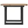 Mesa de centro marco O madera maciza pino y acero 50x50x35,5 cm by , Kitchen and dining tables - Ref: Foro24-3282725, Price: ...