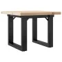 Massivholz-Kiefer- und Stahlrahmen-Couchtisch, 50x50x35,5 cm. von , Küchen- und Esstische - Ref: Foro24-3282725, Preis: 62,46...