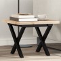 Mesa de centro marco X madera maciza pino y acero 40x40x35,5 cm von , Küchen- und Esstische - Ref: Foro24-3282746, Preis: 50,...