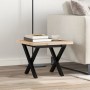 Mesa de centro marco X madera maciza pino y acero 40x40x35,5 cm von , Küchen- und Esstische - Ref: Foro24-3282746, Preis: 50,...