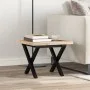 Mesa de centro marco X madera maciza pino y acero 40x40x35,5 cm von , Küchen- und Esstische - Ref: Foro24-3282746, Preis: 49,...