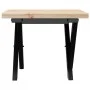 Mesa de centro marco X madera maciza pino y acero 40x40x35,5 cm von , Küchen- und Esstische - Ref: Foro24-3282746, Preis: 49,...