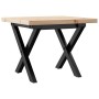 Mesa de centro marco X madera maciza pino y acero 40x40x35,5 cm von , Küchen- und Esstische - Ref: Foro24-3282746, Preis: 50,...