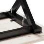 Mesa de centro marco X madera maciza pino y acero 40x40x35,5 cm von , Küchen- und Esstische - Ref: Foro24-3282746, Preis: 49,...