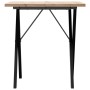 Mesa de comedor marco X madera maciza pino y acero 70x70x75,5cm von , Küchen- und Esstische - Ref: Foro24-3282759, Preis: 80,...