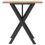 Mesa de comedor marco X madera maciza pino y acero 70x70x75,5cm von , Küchen- und Esstische - Ref: Foro24-3282759, Preis: 80,...