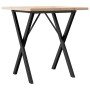Mesa de comedor marco X madera maciza pino y acero 70x70x75,5cm von , Küchen- und Esstische - Ref: Foro24-3282759, Preis: 80,...
