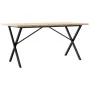 Mesa de comedor marco X madera maciza pino acero 160x80x75,5 cm by , Kitchen and dining tables - Ref: Foro24-3282765, Price: ...