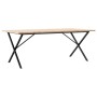 Mesa de comedor marco X madera maciza pino acero 200x100x75,5cm von , Küchen- und Esstische - Ref: Foro24-3282767, Preis: 202...