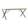 Mesa de comedor marco X madera maciza pino acero 200x100x75,5cm by , Kitchen and dining tables - Ref: Foro24-3282767, Price: ...